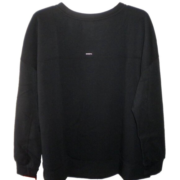 Mondetta Women's Plus Size 2X Black Scuba Crewneck Sweatshirt NWT - Picture 5 of 5